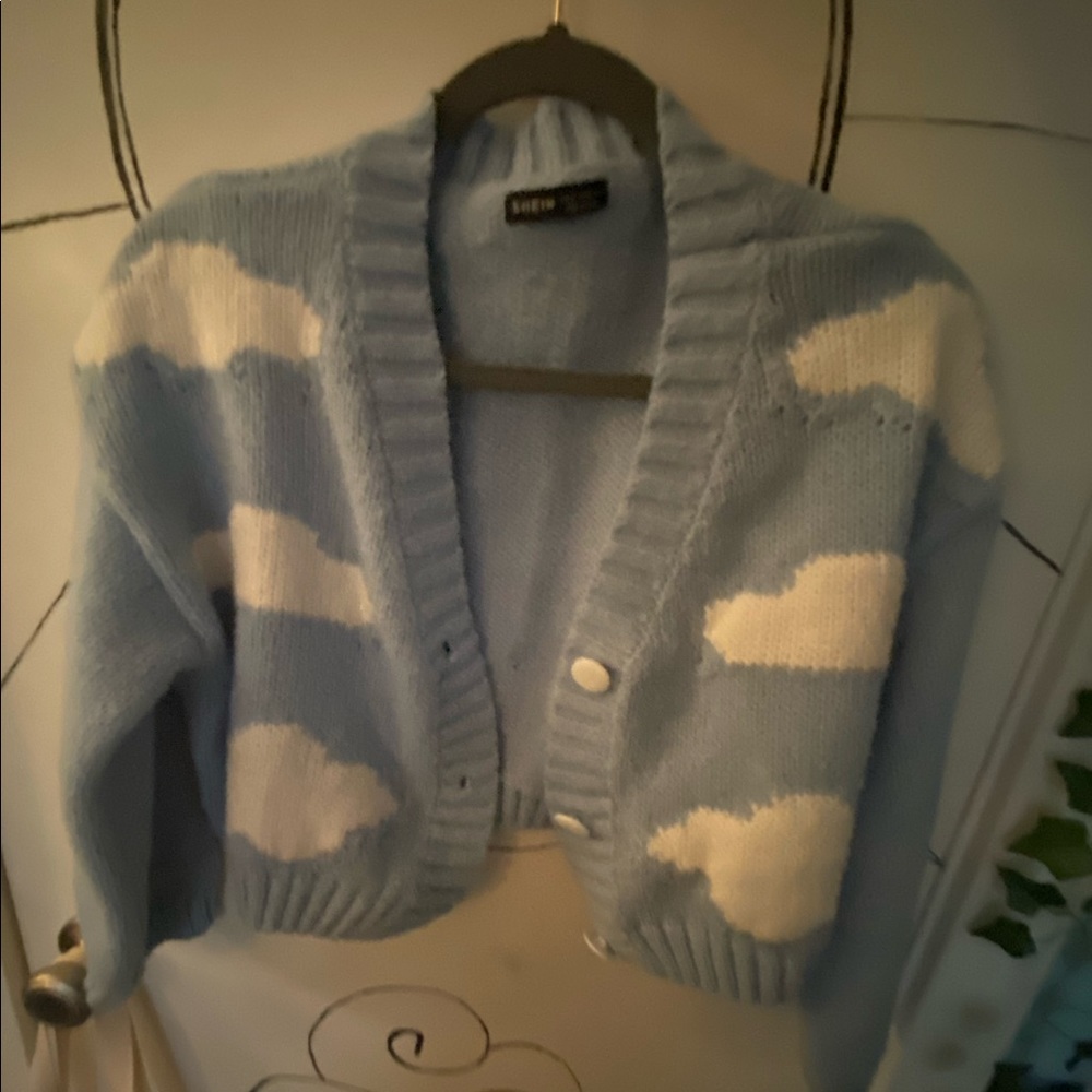 Women’s Medium Blue Cloud Cardigan